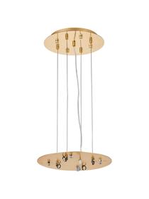 D0931FG/GO  Lowan 290mm, 3m Suspension Plate c/w Power Cable To Lower Flush Fittings, French & Painted Gold Max Load 40kg (ONLY TESTED FOR OUR RANGE OF PRODUCTS)